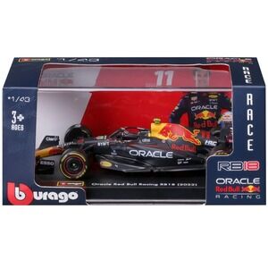 New Bburago 2022 F1 Oracle Red Bull Racing Team RB18 Sergio Perez #11 1:43 Scale